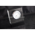 Horloge de table en cristal de conception simple personnalisée horloge en cristal